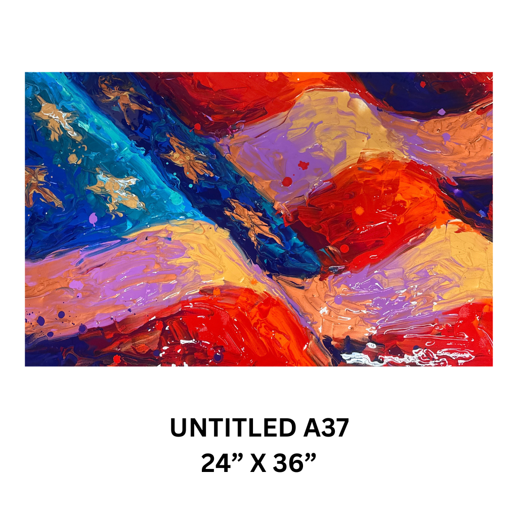“Untitled A37” - 24” x 36" acrylic on canvas original by Scott LoBaido