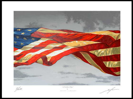 “A Perfect Day” Ltd Edition Print - 22” x 28” (only 250 made) signed / numbered Artist Signed Print