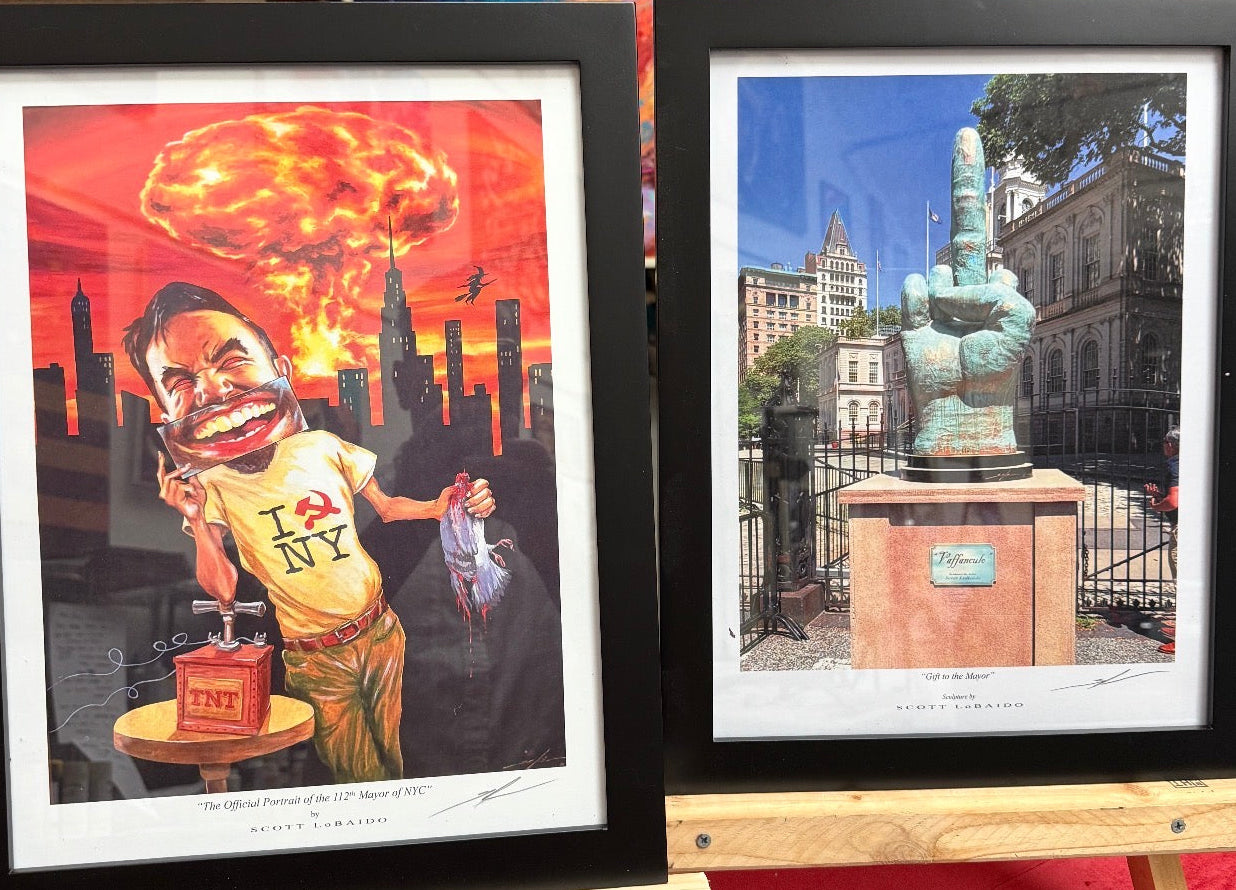 “Vaffanculo” / “Portrait of Mamdandi” 2 for 1 Artist Signed Prints - each 12” x 16”