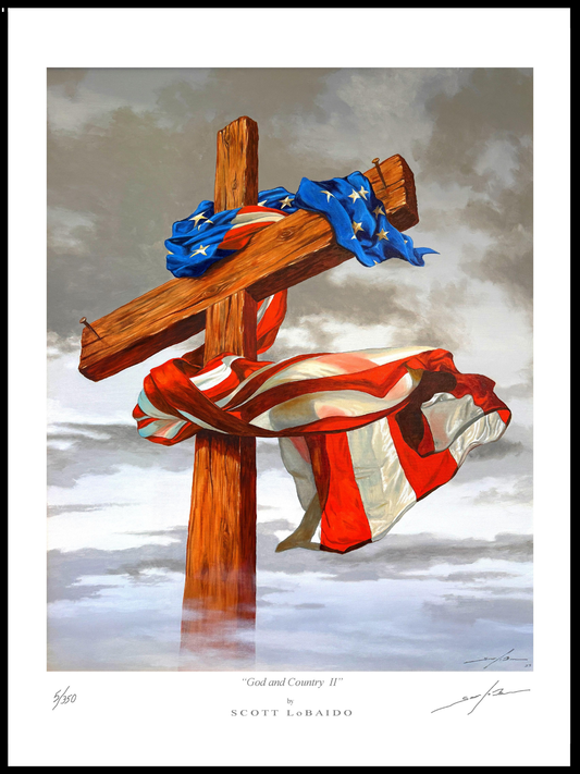 “God and Country II” Ltd Edition Print - 22” x 28” (only 350 made) numbered & artist signed