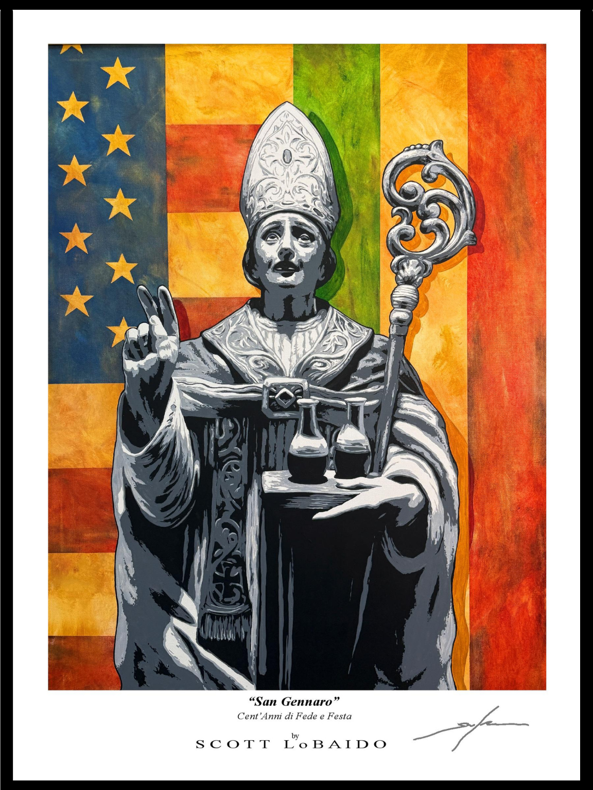 “San Gennaro" Artist Signed Print -  12” x 16”