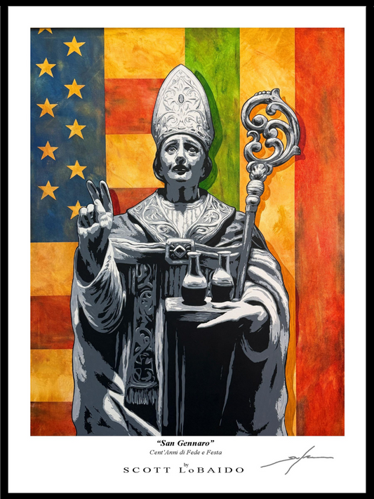 “San Gennaro" Artist Signed Print -  12” x 16”
