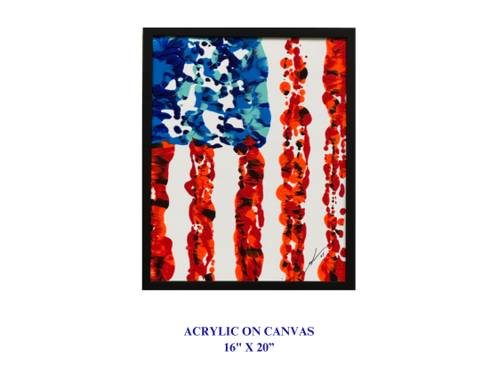 Flag 103 - 16" x 20 - for Jon Wall includes shipping
