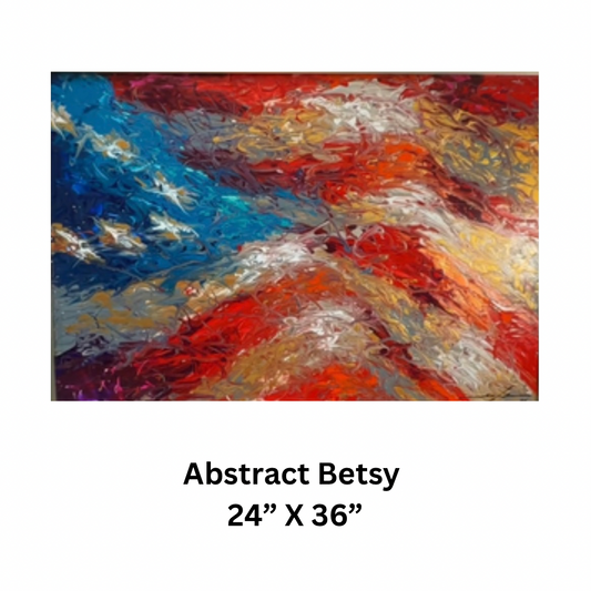 “Abstract Betsy” - 24” x 36" acrylic on canvas original by Scott LoBaido