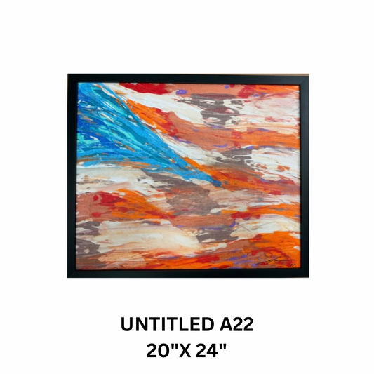 “Untitled  A22” - 20” x 24" acrylic on canvas original by Scott LoBaido