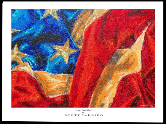 “And I Love Her” Artist Signed Print - 12” x 16”