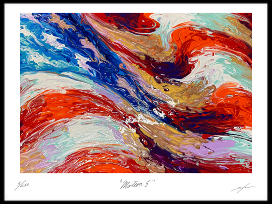 “Motion 5” Ltd Edition Print - 22” x 28” (only 250 made) signed / numbered Artist Signed Print