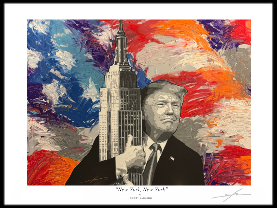 “New York, New York” - Artist Signed Print - 12” x 16”