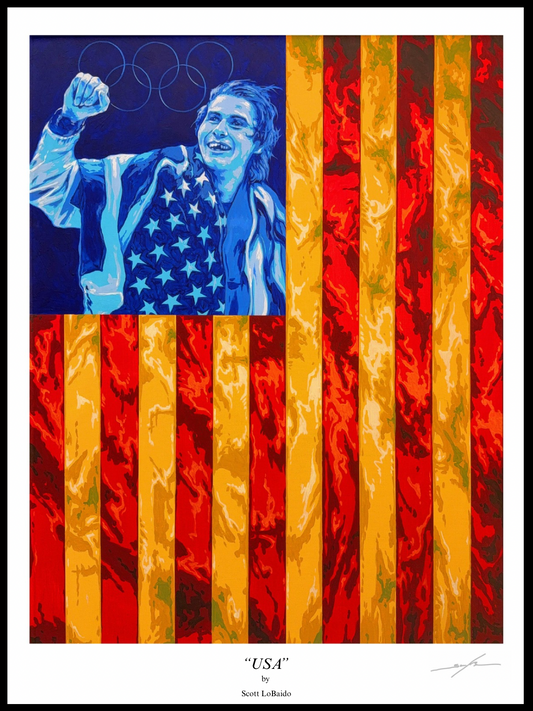 “USA”  12” x 16” Artist Signed Print