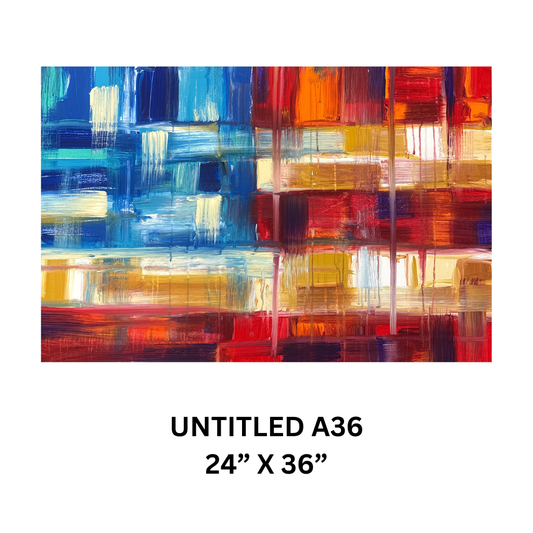 “Untitled  A36” - 24” x 36" acrylic on canvas original by Scott LoBaido