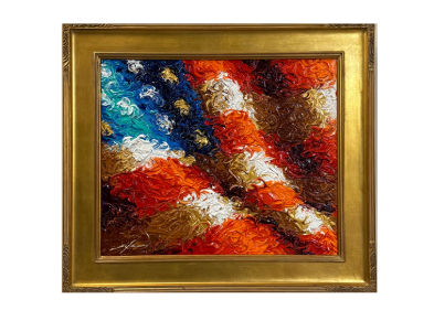 "Flag 109" - 20" x 24" acrylic on canvas original by Scott LoBaido